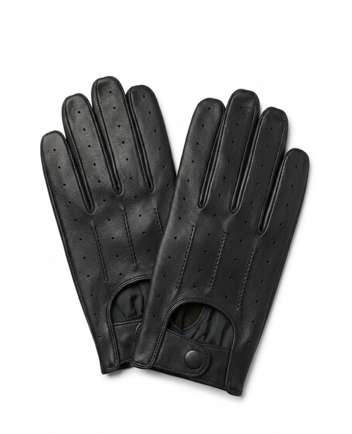 Premium Black Leather Gloves