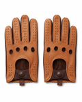 Premium Two-Tone Leather Driving Gloves
