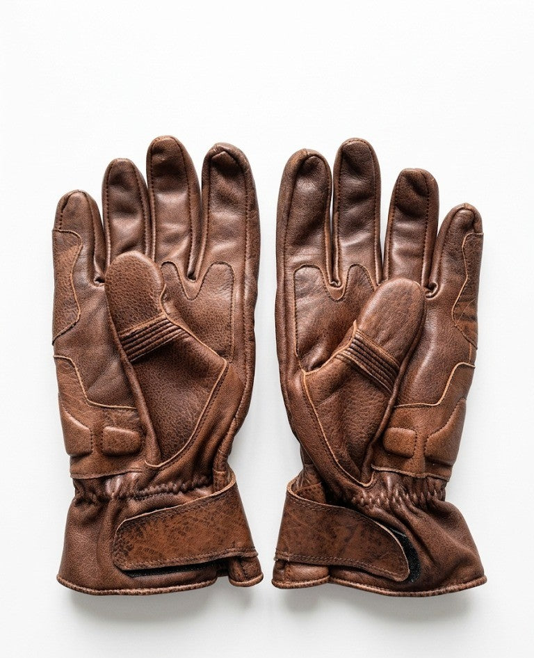 Premium Brown Leather Gloves