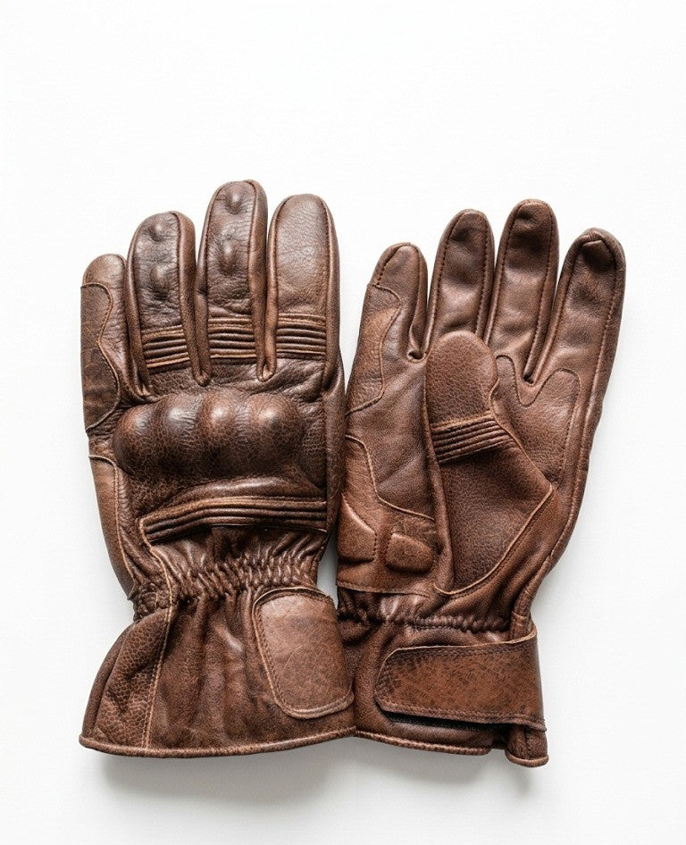 Premium Brown Leather Gloves