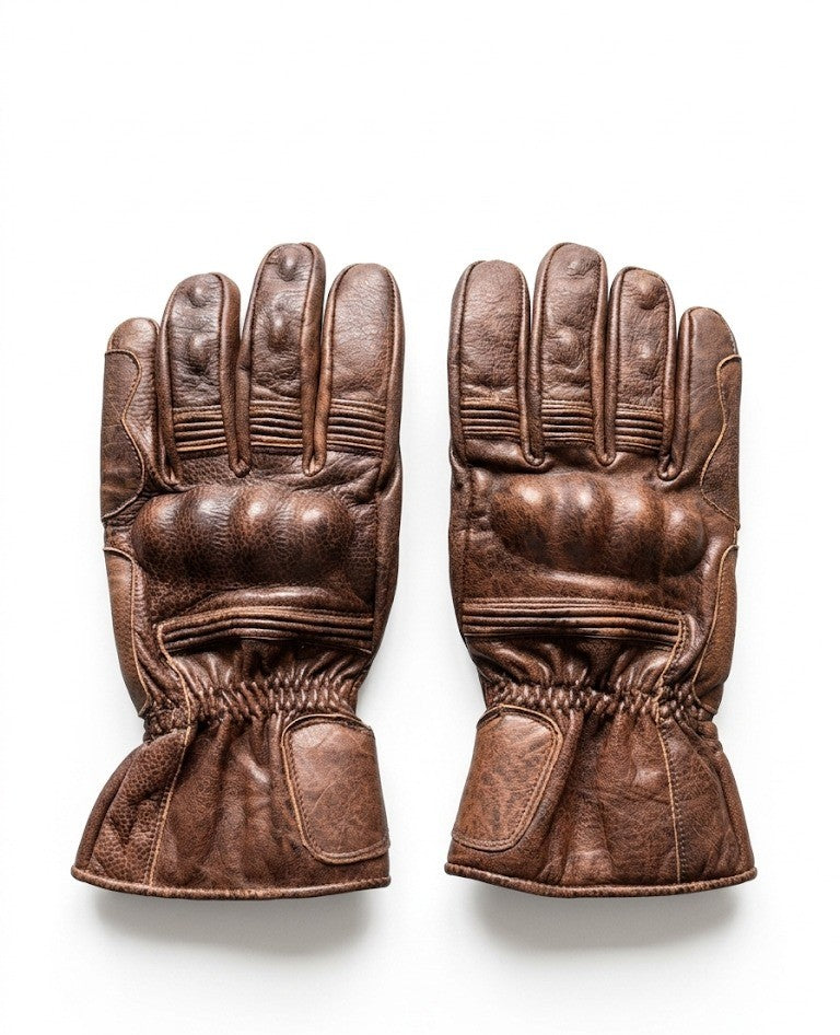 Premium Brown Leather Gloves