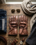 Premium Brown Leather Gloves