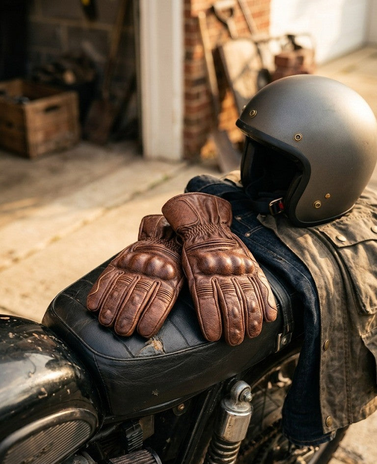 Premium Brown Leather Gloves